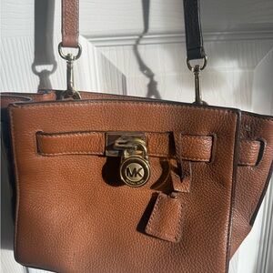 Michael Kors Tan Leather Shoulder Bag